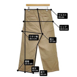 DMG タックバギーカラーパンツ 定価14300円 13-870T コットン サイズL パンツ ベージュ レディース ディーエムジー/ドミンゴ【中古】6-0801G∞