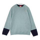 THE NORTH FACE バイカラーニット NTW38103 アクリルウール セーター ニット ライトブルー レディース ザノースフェイス【中古】6-0905T∞