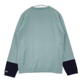 THE NORTH FACE バイカラーニット NTW38103 アクリルウール セーター ニット ライトブルー レディース ザノースフェイス【中古】6-0905T∞