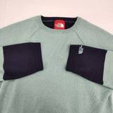 THE NORTH FACE バイカラーニット NTW38103 アクリルウール セーター ニット ライトブルー レディース ザノースフェイス【中古】6-0905T∞
