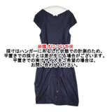 BALLSEY 11-06-11-06705 テンセルキュプラ ベルト付き ワンピース ネイビー レディース ボールジー【中古】6-0617S∞