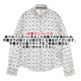 Brooks Brothers Red Fleece リボン総柄 コットン サイズ8 長袖シャツ ホワイト マルチカラー レディース ブルックスブラザーズレッドフリース【中古】6-0801M∞