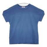 assiette A29-05048-02 コットン 半袖Ｔシャツ カットソー ブルー レディース アシェット【中古】6-0617S∞
