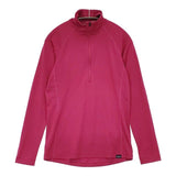 patagonia ウィメンズキャプリーンミッドウェイトジップネック 44457 カットソー ピンク レディース パタゴニア【中古】6-0801M∞