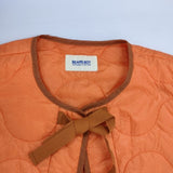 BEAMS BOY リップ サーモ ライナー ベスト 定価14800円 中綿 ナイロン ベスト オレンジ レディース ビームスボーイ【中古】6-0820T∞