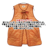 BEAMS BOY リップ サーモ ライナー ベスト 定価14800円 中綿 ナイロン ベスト オレンジ レディース ビームスボーイ【中古】6-0820T∞