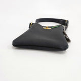 Brady LOWCA-MINI 定価28600円 ポシェット キャンバスレザー IP42-01 ショルダーバッグ ブラック レディース ブレディ【中古】6-0810G∞
