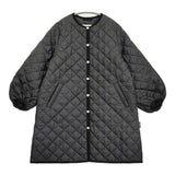 Traditional Weatherwear アークリー パフスリーブ ロング 定価46200円 サイズ34 キルティング コート 25AW ブラック レディース トラディショナルウェザーウェア【中古】6-0328T♪