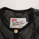 Traditional Weatherwear アークリー パフスリーブ ロング 定価46200円 サイズ34 キルティング コート 25AW ブラック レディース トラディショナルウェザーウェア【中古】6-0328T♪