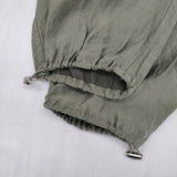adam et Rope ナイロンドロストイージー パンツ カーキ レディース アダムエロペ【中古】6-0510M∞