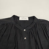adam et Rope ベルト付き コットンシルクギャザーワンピース ノースリーブ ワンピース ブラック レディース アダムエロペ【中古】6-0615S∞