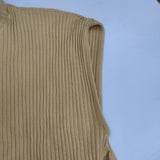 baserange ロング マキシ丈 Shaw Kaftan オーガニックコットン リブラップ ワンピース ベージュ系 レディース ベースレンジ【中古】6-0615S∞