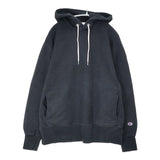 Champion CWSQ121 リバースウィーブ サイドポケット 裏起毛 パーカー ブラック ユニセックス チャンピオン【中古】6-0905T∞