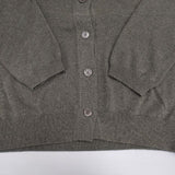 MARGARET HOWELL 589-2164002 コットン クルーネック SOFT COTTON サイズF カーディガン カーキ レディース マーガレットハウエル【中古】6-0905T∞