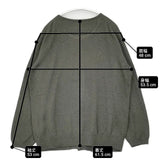MARGARET HOWELL 589-2164002 コットン クルーネック SOFT COTTON サイズF カーディガン カーキ レディース マーガレットハウエル【中古】6-0905T∞