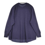 Hanes ワッフルヘンリーネックロングスリーブTシャツ HW4-C104 長袖Ｔシャツ カットソー ロンＴ ネイビー レディース ヘインズ【中古】6-0801M∞