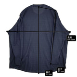 Hanes ワッフルヘンリーネックロングスリーブTシャツ HW4-C104 長袖Ｔシャツ カットソー ロンＴ ネイビー レディース ヘインズ【中古】6-0801M∞