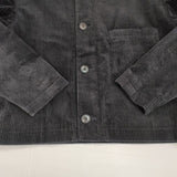 nicholson and nicholson DEAN 日本製 コーデュロイ ノーカラージャケット 濃紺 ネイビー レディース ニコルソンアンドニコルソン【中古】6-0905T∞