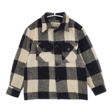 BEMIDJI woolen mills バッファローチェック キッズサイズ 10 アメリカ製 ジャケット ベージュ ブラック レディース ベミジ【中古】6-0905T∞