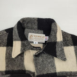 BEMIDJI woolen mills バッファローチェック キッズサイズ 10 アメリカ製 ジャケット ベージュ ブラック レディース ベミジ【中古】6-0905T∞