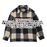 BEMIDJI woolen mills バッファローチェック キッズサイズ 10 アメリカ製 ジャケット ベージュ ブラック レディース ベミジ【中古】6-0905T∞
