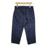 STUDIO NICHOLSON サイズ1 ポルトガル製 クロップド テーパード デニムパンツ ネイビー ユニセックス スタジオ ニコルソン【中古】6-0713G∞
