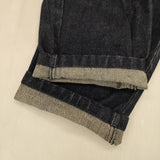 STUDIO NICHOLSON サイズ1 ポルトガル製 クロップド テーパード デニムパンツ ネイビー ユニセックス スタジオ ニコルソン【中古】6-0713G∞