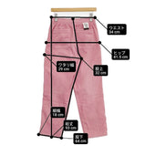 MACOBER マコバー イージーパンツ サイズM コーデュロイ シェフ パンツ ピンク ユニセックス【中古】6-0713T∞