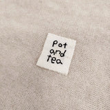pot and tea カシミヤニットストール 定価30800円 ストール ライトベージュ レディース ポットアンドティー【中古】6-0328T♪