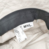 MHL. WASHED VINTAGE COTTON NYLON サイズF コットンナイロン 帽子 595-2276503 ハット グレージュ レディース エムエイチエル【中古】6-0331G◎
