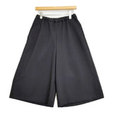 mizuiro-ind クロップド ワイドパンツ ポリエステル ガウチョ パンツ ブラック レディース ミズイロインド【中古】6-0520M∞