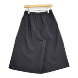 mizuiro-ind クロップド ワイドパンツ ポリエステル ガウチョ パンツ ブラック レディース ミズイロインド【中古】6-0520M∞