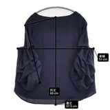 l'armoire de luxe ギャザースリーブ ブラウス シャツ ネイビー レディース ラモワールドゥリュクス【中古】6-0510M∞
