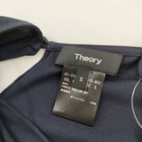 theory バッククロス ドレープ サイズS 01-7108274-880-902 キャミソール ネイビー レディース セオリー【中古】6-0525S◎
