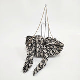 VERMEIL par iena PAPYRUS別注 オリジナルジャガードBAG 定価25300円 ショルダーバッグ グレージュ ブラック レディース ヴェルメイユパーイエナ【中古】6-0517G∞