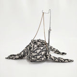 VERMEIL par iena PAPYRUS別注 オリジナルジャガードBAG 定価25300円 ショルダーバッグ グレージュ ブラック レディース ヴェルメイユパーイエナ【中古】6-0517G∞