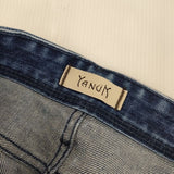 YANUK ×金子綾 ハイライズスリムテーパード サイズ25 57183507 デニムパンツ ブルー レディース ヤヌーク【中古】6-0713G∞