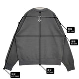 THE NORTH FACE ズーピッカー クルー サイズXL 定価15950円 NT12536 スウェット チャコールグレー メンズ ザノースフェイス【中古】6-0328M♪