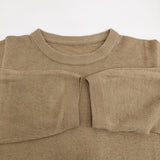 45R/45rpm 超ガーゼの908オーシャンホールクルーネックTシャツ 定価17600円 セーター ニット ベージュ ユニセックス フォーティーファイブアールピーエム【中古】6-0320M♪