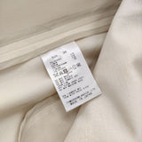 BALLSEY 未使用品 リネンレーヨンストレッチ ノーカラージャケット 定価35200円 ノーカラージャケット 24SS オフホワイト レディース ボールジー【中古】6-0520M∞