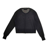Demi-Luxe BEAMS 68-15-0156-551 シルク100％ カーディガン ブラック レディース デミルクス ビームス【中古】6-0510M∞