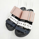 INUIKII イヌイキ Leather Straps ストラップサンダル サイズ36 サンダル ブラック 多色 レディース【中古】6-0703S◎