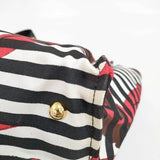 MARNI VOILE スウォッシュプリント ショッピングバッグ ショルダーバッグ ホワイト レッド レディース マルニ【中古】6-0323G◎