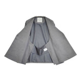 NEMIKA 未使用品 レリアン ストライプ ポンチョ ジャケット グレー レディース ネミカ【中古】6-0713M∞
