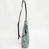 Gianni Chiarini Design 未使用品 GUM 花柄 2way ショルダーバッグ ホワイト グリーン レディース ジャン二キアリ―ニデザイン【中古】6-0323G◎