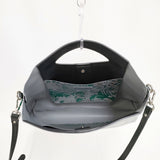 Gianni Chiarini Design 未使用品 GUM 花柄 2way ショルダーバッグ ホワイト グリーン レディース ジャン二キアリ―ニデザイン【中古】6-0323G◎