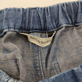 ARTS&SCIENCE Relax easy tapered pants デニム 定価44000円 0231-U3147-0244 パンツ ブルー レディース アーツ&サイエンス【中古】6-0523G∞