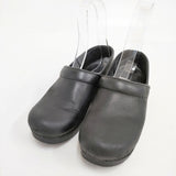 dansko PROFESSIONAL サイズ37 レザー 厚底 サボ シューズ・靴 ブラック レディース ダンスコ【中古】6-0605G◎