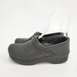 dansko PROFESSIONAL サイズ37 レザー 厚底 サボ シューズ・靴 ブラック レディース ダンスコ【中古】6-0605G◎