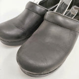 dansko PROFESSIONAL サイズ37 レザー 厚底 サボ シューズ・靴 ブラック レディース ダンスコ【中古】6-0605G◎